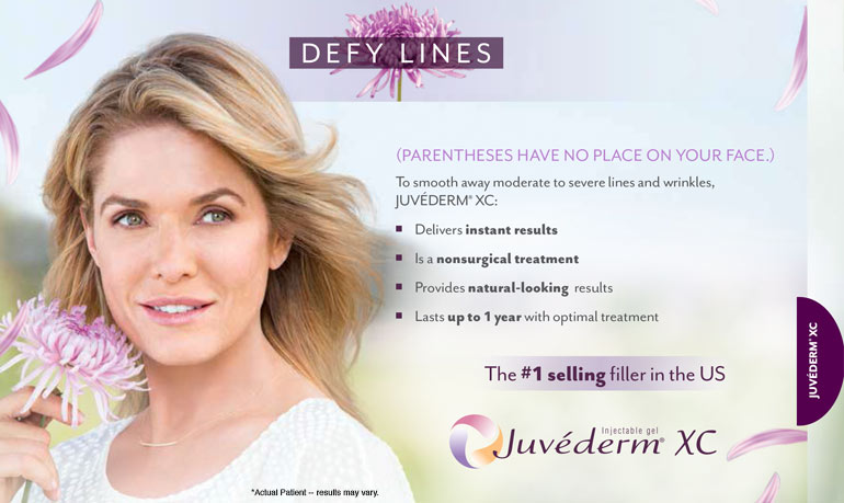 Juvéderm in Ft Lauderdale -- smooth away moderate to severe lines and wrinkles on your face